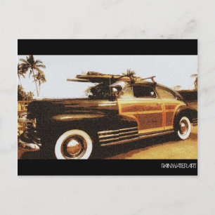 Carte Postale Surf Woody
