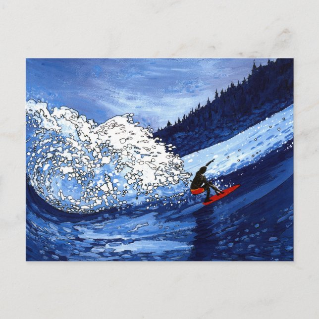 Carte Postale Surfer (Devant)
