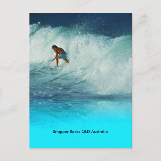 Carte postale Surfer Girl Snapper Rocks QLD Austra (Devant)