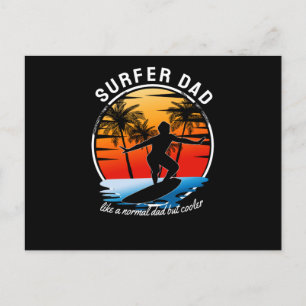 Carte Postale Surfer papa comme un papa normal mais Glacière