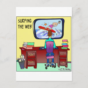 Carte Postale Surfer Sur Le Web