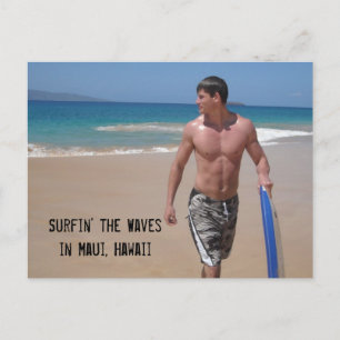 Carte Postale Surfin' the Wave...