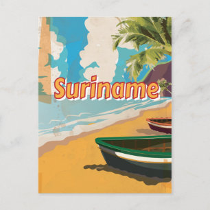 Carte Postale Suriname vacances Vintages Poster
