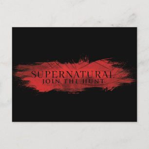 Carte Postale Surnaturel "Join Hunt" Red Splash