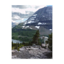 Surplomb du lac caché Glacier National Park Montan