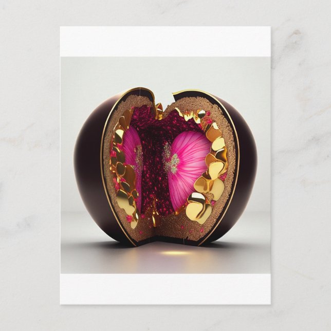 Carte Postale Surprise chocolat Valentine (Devant)