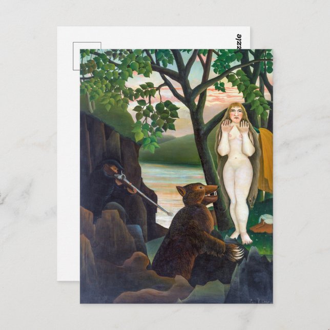 Carte Postale Surprise désagréable | Henri Rousseau | (Devant / Derrière)