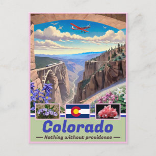 Carte Postale Surreal Colorado Essence : State Emblem Keepsaké