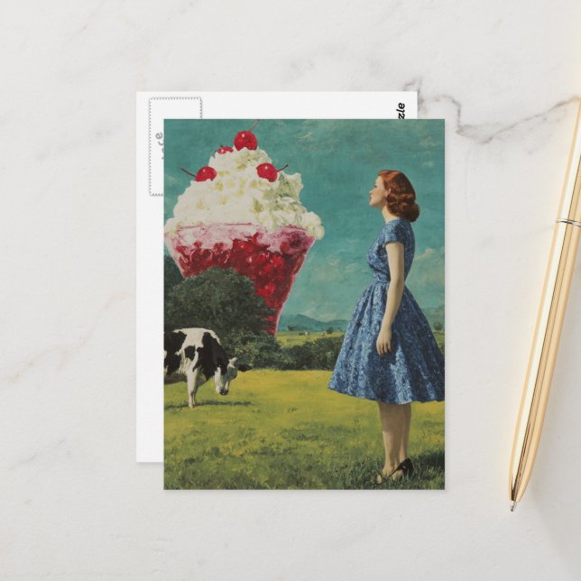 Carte Postale Surreal Sweet Treat (Devant/Arrière en situation)