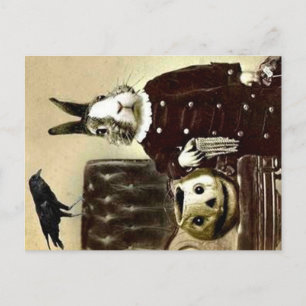 Carte Postale Surrealistic Vintage Halloween 