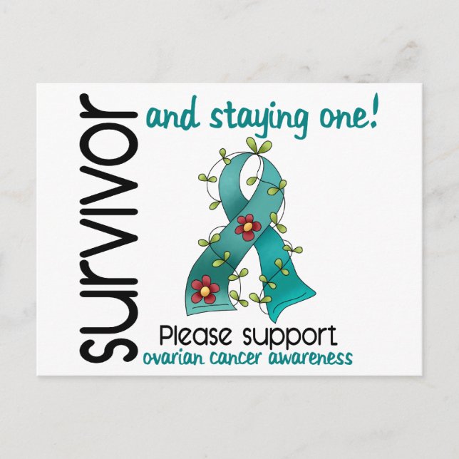 Carte Postale Survivant 9 Cancer de l'ovaire (Devant)