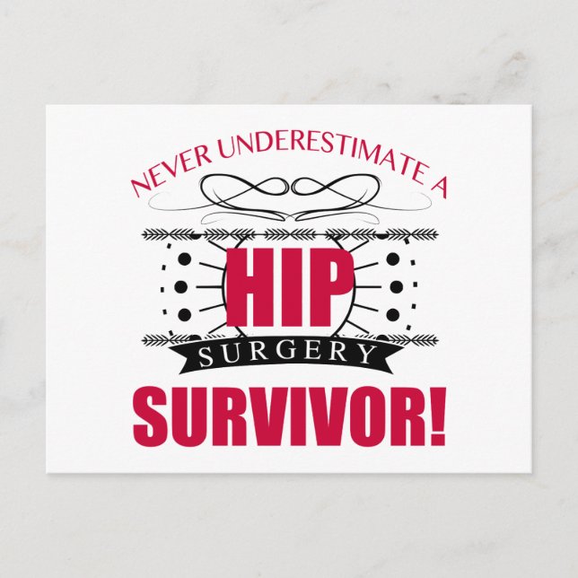 Carte Postale Survivant de la chirurgie hanche (Devant)