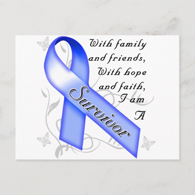Carte Postale Survivant du cancer du côlon (Devant)