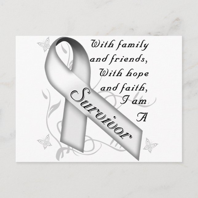 Carte Postale Survivant du cancer du poumon (Devant)