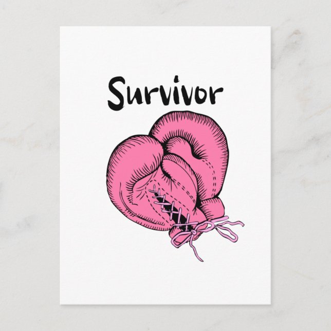 Carte Postale survivant du cancer du sein (Devant)