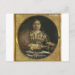 Carte Postale Susan B Anthony Citation de sagesse Cadeaux et car