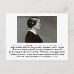 Carte Postale Susan B. Anthony - Féministe