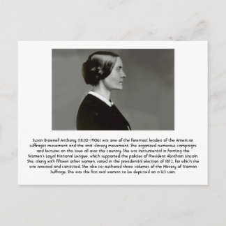 Carte Postale Susan B. Anthony - Féministe