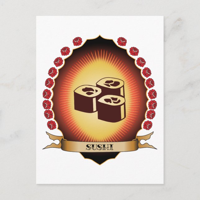 Carte Postale Sushi Mandorla (Devant)