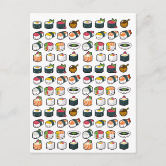Carte postale Sushi Variété