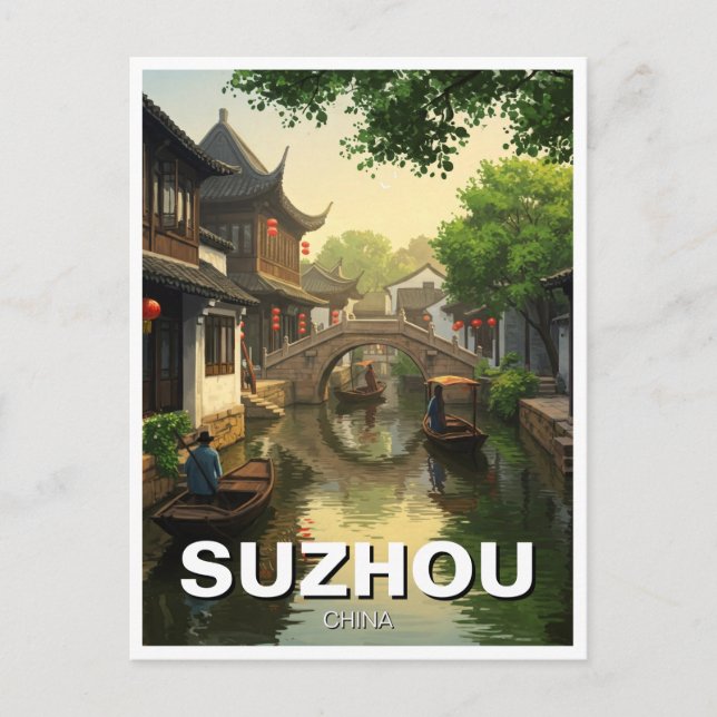 Carte Postale Suzhou Chine Travel (Devant)