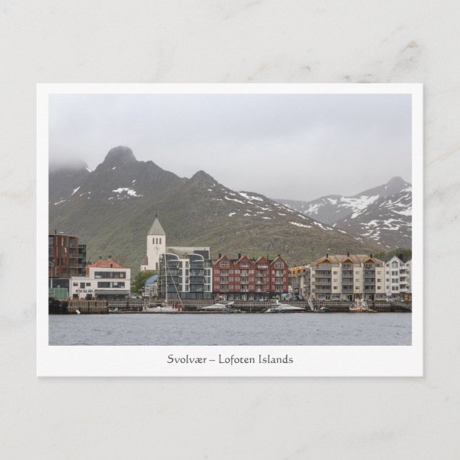 Carte Postale Svolvaer Îles Lofoten (Devant)