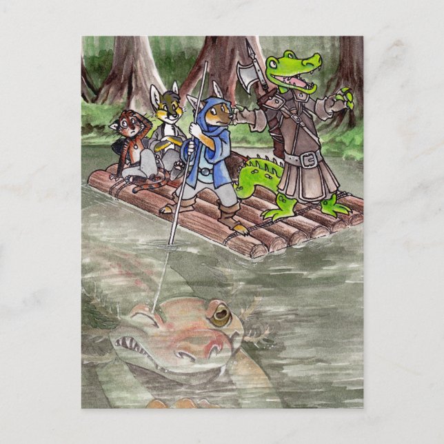 Carte Postale Swamp Raft (Devant)