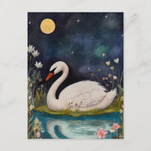 Carte postale Swan de minuit