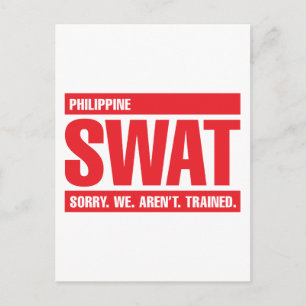 Carte Postale SWAT - Rouge