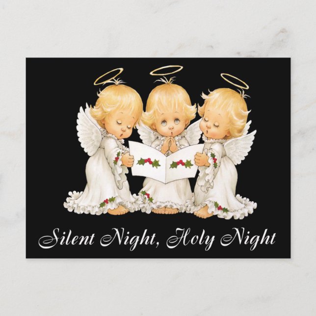 Carte Postale Sweet Angels Silent Night (Devant)