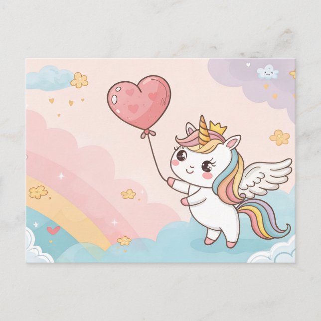 Carte Postale Sweet Dreams Unicorn (Devant)