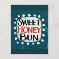 Carte postale Sweet Honey Bun