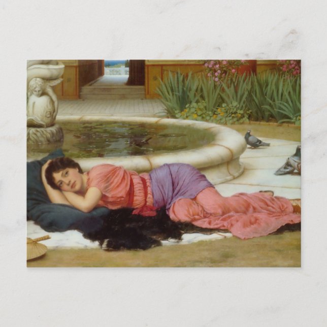 Carte Postale Sweet Nothings (Dolce Far Niente) John Godward (Devant)