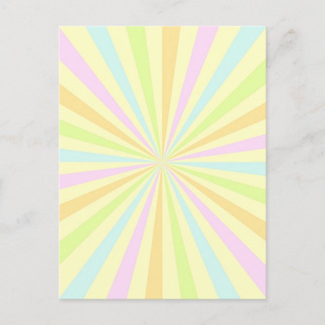 Carte Postale Sweet Pastels Roulette de rotation éclate (Devant)