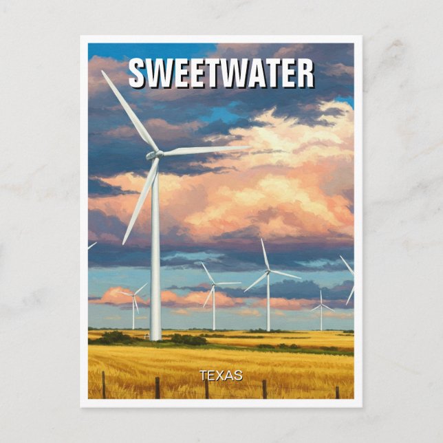 Carte Postale Sweetwater Texas Travel (Devant)