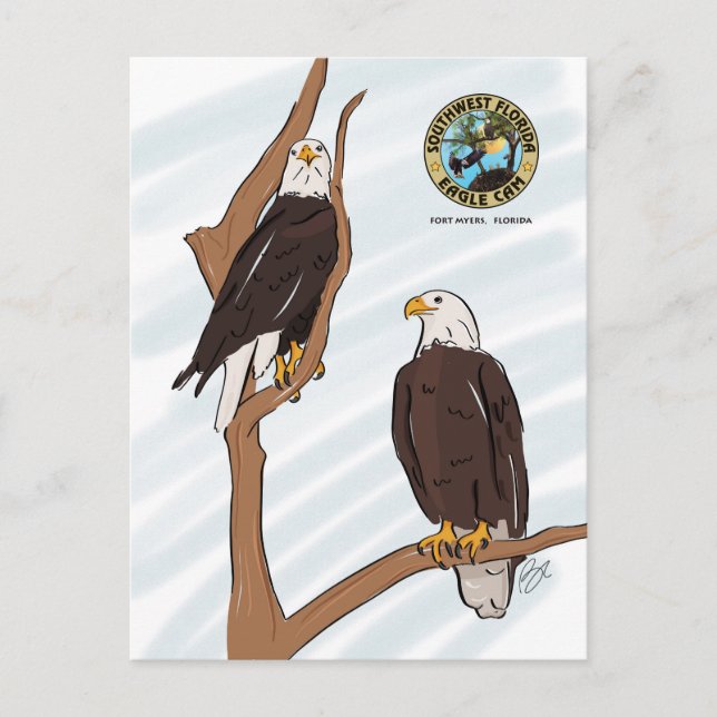 Carte postale SWFEC Eagle Couple (Devant)