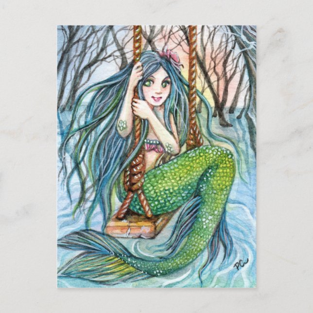 Carte Postale Swing - Mermaid Art (Devant)