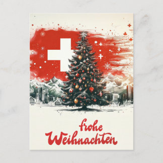 Carte postale SWISS noël