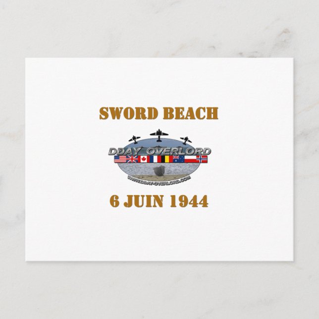 Carte Postale Sword Beach 1944 (Devant)