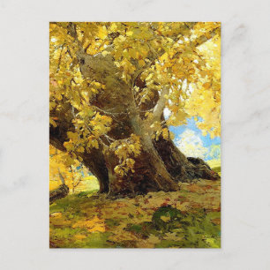 Carte Postale Sycomore en automne par Edgar Payne