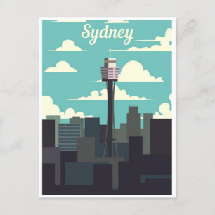 Carte Postale Sydney Australia Travel Art Vintage