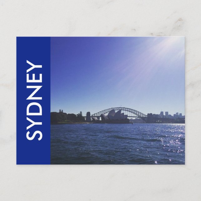 Carte Postale sydney bleu clair (Devant)