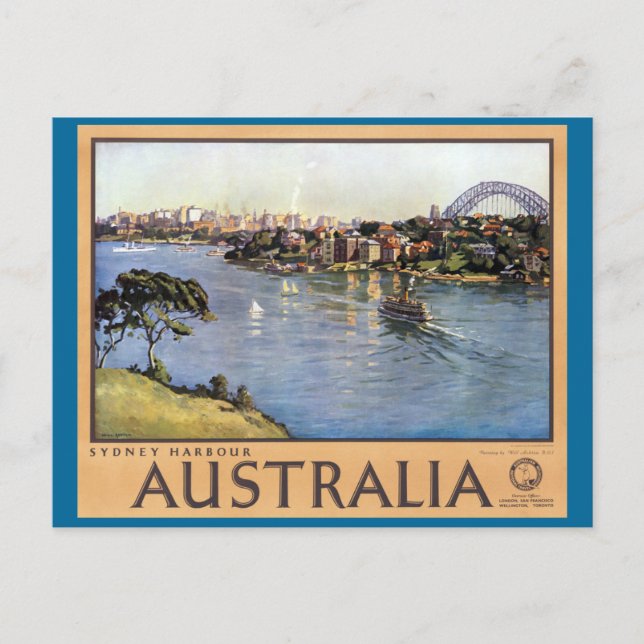 Carte Postale Sydney Harbour, Australie (Devant)