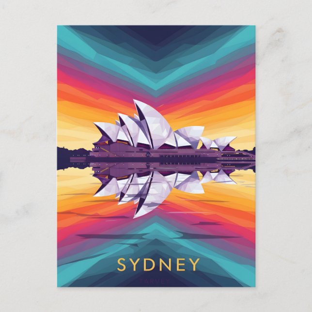 Carte Postale Sydney Opera House – Vibrant Waterfront Reflection (Devant)