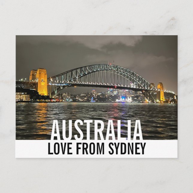 Carte Postale Sydney par Night Love d'Australie (Devant)