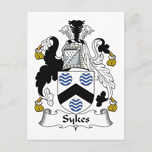 Carte Postale Sykes Family Crest (Devant)