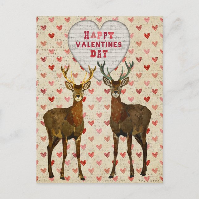 Carte postale sylvatique de jour de Valentines (Devant)