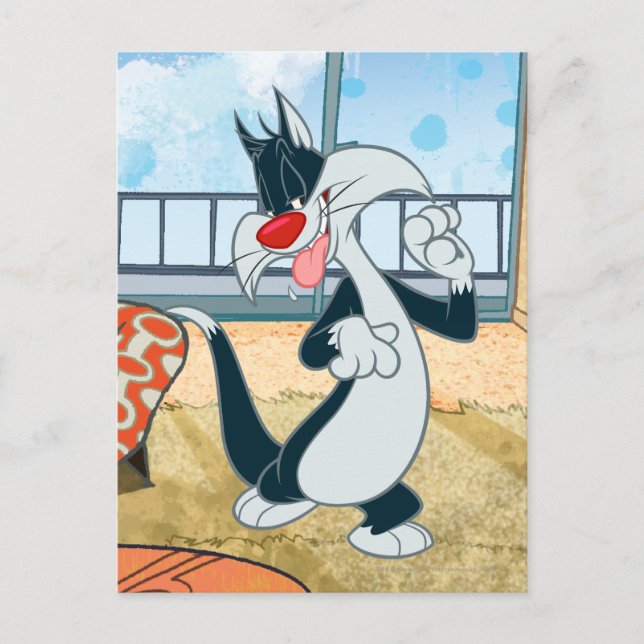 Carte Postale Sylvester Paw Up (Devant)