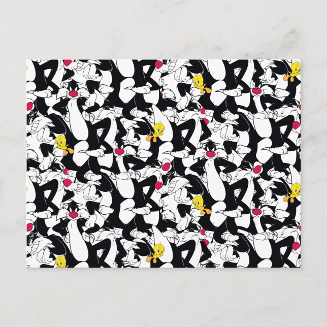 Carte Postale SYLVESTER™ & TWEETY™ Motif (Devant)