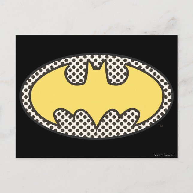 Carte Postale Symbole Batman | Logo d'affichage (Devant)